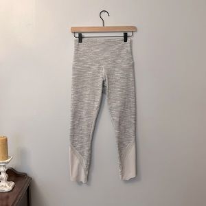 lululemon athletica Gray and White Leggings